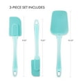 thumbnail image 6 of Silicone Spatula Set of 3 - Flexible Rubber Spatula, Spoonula, and Mini Scraper - Kitchen Baking Tools for Nonstick Cookware, 6 of 7