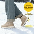 thumbnail image 6 of FitVille Women's Extra Wide Waterproof Winter Snow Boots Zipper All-Day Warm Insulated Snow Boots for Women, 6 of 7