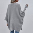 thumbnail image 4 of Vêtements d'Automne pour Femmes Cardigan Tricoté à Col Rond Ample Chandail Coloré Mode d'Automne pour Femmes en Liquidation, 4 of 5