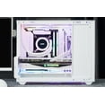thumbnail image 2 of SAMA IM01 Pro White Micro ATX Mini-ITX Steel Metal Panel Mid Tower Computer Case with USB3.0X2 Type C High Airflow PC Case 1x120mm Silent Fan Pre-installed, 2 of 5