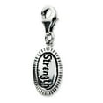 thumbnail image 1 of FB Jewels Sterling Silver Antiqued STRENGTH w/Lobster Clasp Charm, 1 of 1
