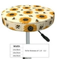 thumbnail image 4 of Gukieu Sunflowers And Bee Print Round Chair Cover, Dust-proof and Non-slip Bar Chair Protective Cover, Suitable for Bars, Restaurants, Offices-12 inch, 4 of 7