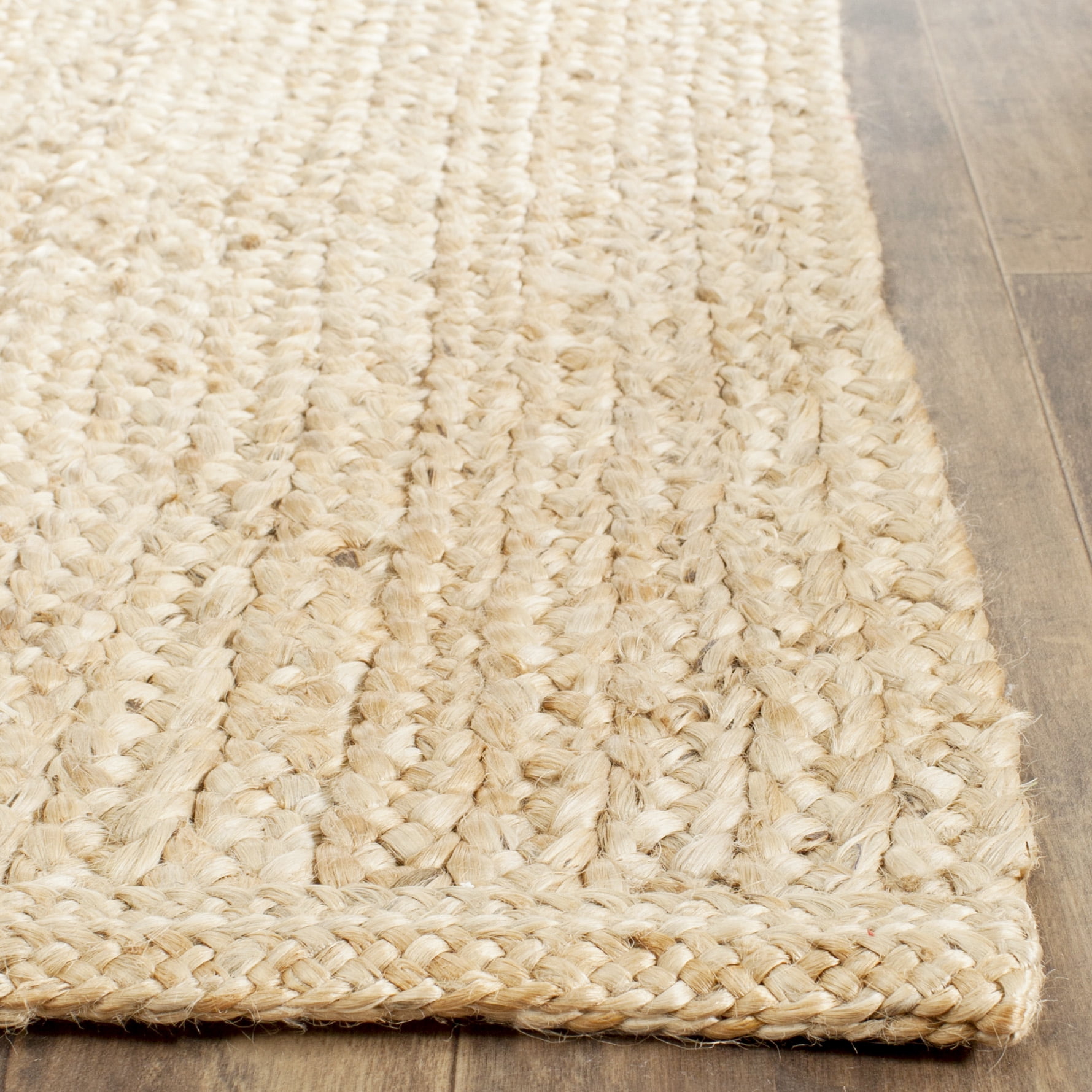 SAFAVIEH Natural Fiber Donelle Geometric Jute Runner Rug, Natural, 2'6" x 8'