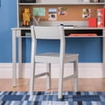 thumbnail image 3 of Martha Stewart Living and Learning Kids' Desk with Hutch and Chair - Gray, 3 of 7