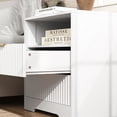 thumbnail image 6 of Nightstand with 2 Drawers,Smart Nightstand Bedside Tables with Night Light,Modern End Table for Bedroom,Living Room,White, 6 of 8