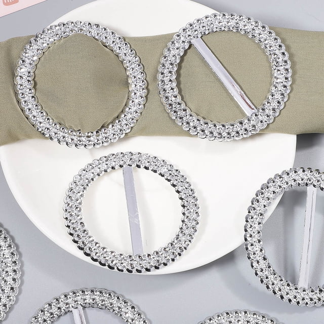 FOMIYES 50Ud Circular Para Decorar De Con Acabado En Plata