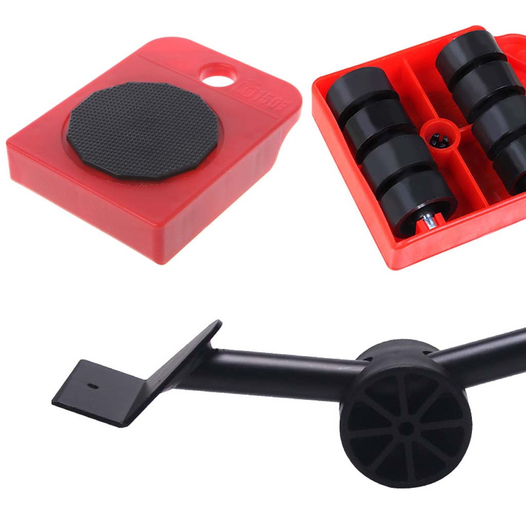 1Set/5pcs Heavy Furniture Shifter Mover Tool Lifter Wheels Moving Kit with Stick 1Set/5pcs Heavy Furniture Shifter Mover Tool Lifter Wheels Moving Kit with Stick