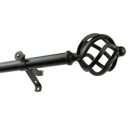 Rod Desyne Modern Twist Single Curtain Rod and Hardware Set