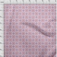 thumbnail image 3 of oneOone Polyester Lycra Dusty Purple Fabric Artistic Flower & Shapes Geometric Diy Clothing Quilting Fabric Print Fabric By Yard 56 Inch Wide, 3 of 4
