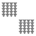 thumbnail image 1 of kurtrusly 20pieces Waterproof Solar Panel Drainage Clips For Easy Installation Save Time And Energy Polymer 40mm 2Set, 1 of 6