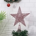 thumbnail image 5 of Adorno de estrella de hierro para árbol de Navidad, adornos brillantes para decoración de árbol de Navidad, 5 of 5