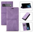 thumbnail image 1 of SaniMore for Google Pixel 7 6.3" 2022 Case [Magnetic Flip Full Protective Cover] Card Slots + Cash Pokcet + Kickstand + Retro Wear-resisitant PU Leather + Shockproof TPU Inner Business Shell, Purple, 1 of 9