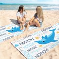 thumbnail image 3 of Personalized Beach Towels for Kids - Custom Beach Towels with Name- Ultra Absorbent Super Soft Swimming Towels for Kids, Customized Bath/Pool/Beach Towel for Boys and Girls (Shark), 3 of 9