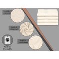 thumbnail image 4 of RUVANTI Bath Towels 4 Pcs (27x54 Inch, Cream) 100% Cotton Extra Large Bathroom Towel Set. Super Soft, Highly Absorbent, Quick Dry, Lightweight & Washable Luxury Towels for Bathroom, Home, Spa, Hotel., 4 of 10
