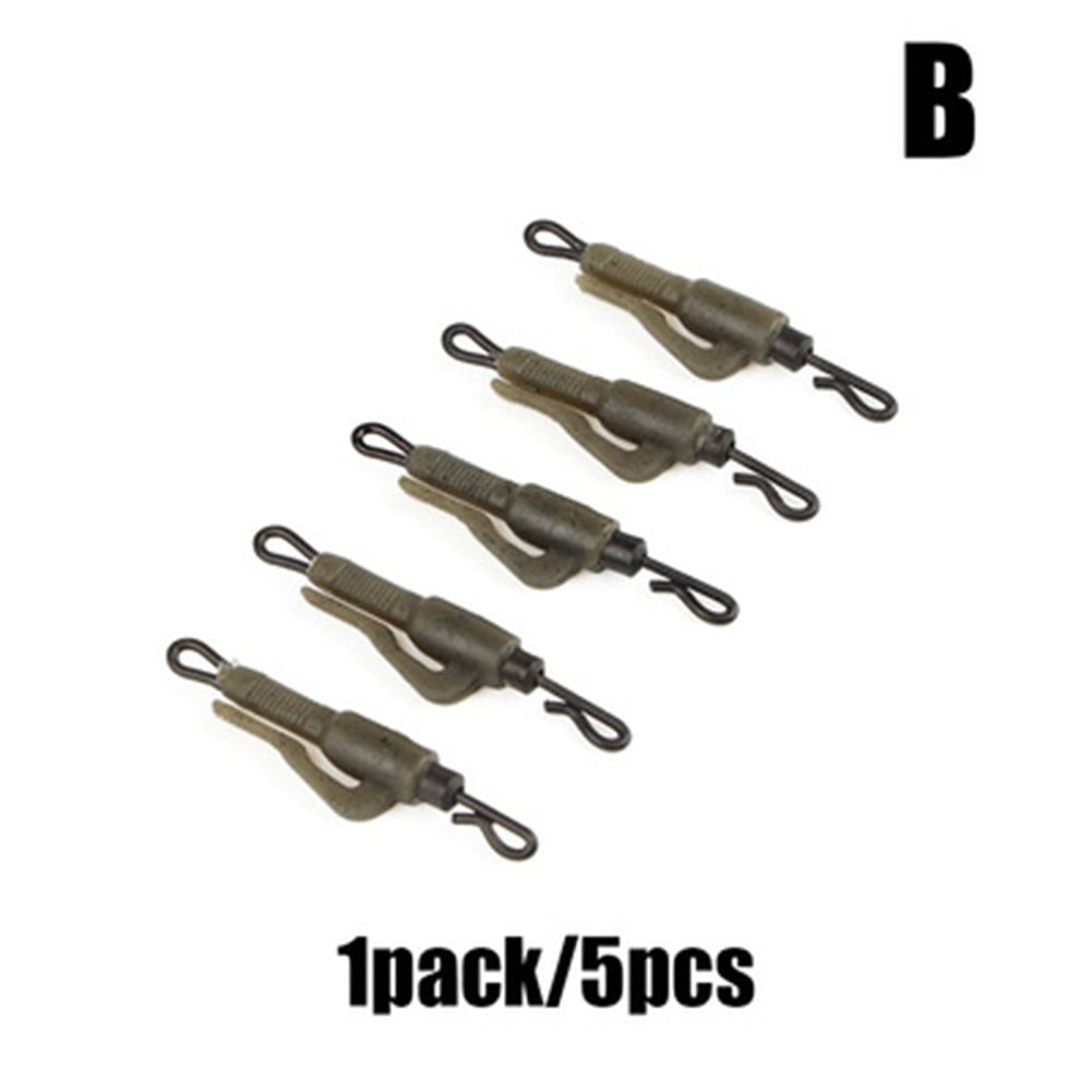 5Pcs/Pack Lead Clips & Tail Rubbers Cone Carp Fishing Tackle Kit Rig  Accessories