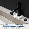 thumbnail image 2 of Trianu 2 Pcs Sink Hole Cover, 2 inch Stainless Steel Kitchen Sink Hole Cap Faucet Hole Cover Leakproof Hole Plate Stopper Cover for Sink Tap Hole Plug, Black, 2 of 8