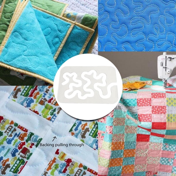 Pntil de acolchado de acrílico multifuncional y Marco de Patchwork a medida de dibujo herramientas de medida, crear edredones de Modelo Macarena plantillas de acolchado