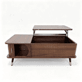 thumbnail image 6 of Leumius Lift Top Coffee Table with Hidden Compartment and Large Storage Shelf,Center Table for Home Living Room Office,Walnut, 6 of 6