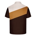 thumbnail image 5 of guisaled Men's Golf Shirts 2025 Summer Short Sleeve Casual Dressy T Shirt Fashion Color Block Slim Fit Henley Button Down Shirts, 5 of 6