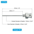 thumbnail image 2 of Unique Bargains 10 Pcs 19G 1 Inch Blunt Tip Dispensing Needle with Lure Lock for Refilling Liquid Inks Adhesives, 2 of 6