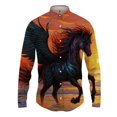 thumbnail image 2 of Camisas con estampado 3D de caballos para hombre, blusa informal de manga larga con botones, ropa de calle, camisa de playa de gran tamaño para hombre, 2 of 5