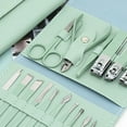 thumbnail image 5 of 16pcs Steel Nail Clippers Set Steel Manicure Set Professional Pedicure Grooming Kit, 5 of 5