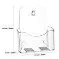 thumbnail image 2 of MLINS 2pcs Brochure Stand Pamphlet Holder Magazine Display Stand Desk Document Holder Transparent Sign Holder Workspace Organizer A5, 2 of 7