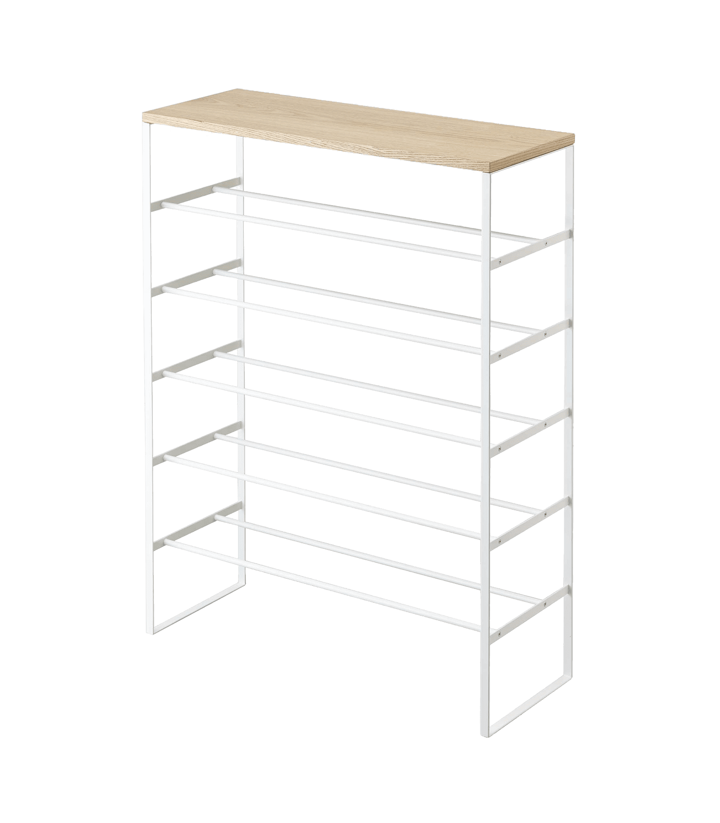 Yamazaki 6 Tier Shoe Rack with Wood Top Holds 18 Morocco Ubuy