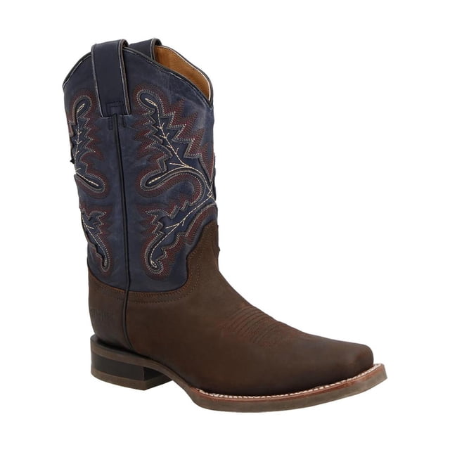 Botas Hombre Cuatralba Piel Vaquera Comoda Ajustable Casuales Resistentes Durables cafe 27.5