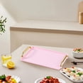 thumbnail image 4 of Clearance Promotion Plastic Tray Tea Tray Fruit Tray Beauty Salon Storage Hotel Home Use English Rectangular Cup, 4 of 5