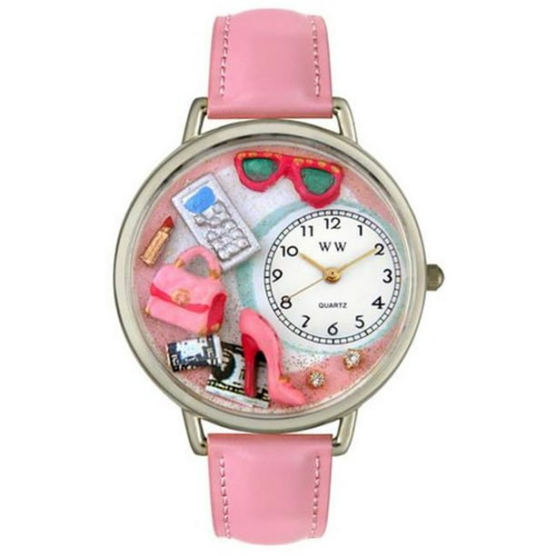 Whimsical Montres U1010008 Shopper Maman Cuir Rose et Argent Montre