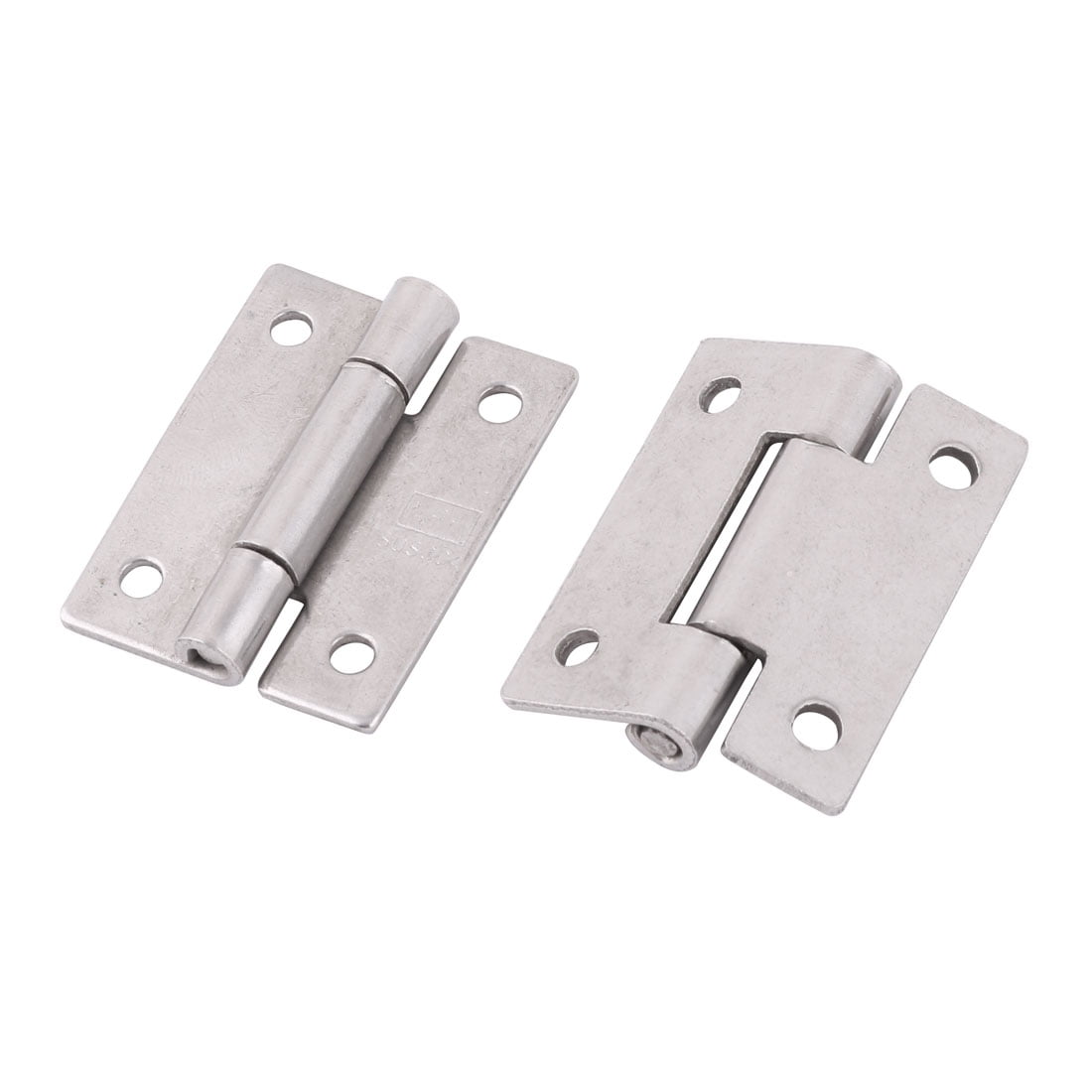 1 5 Length Home Office 304 Stainless Steel Closet Cabinet Gate Door Hinges 2pcs