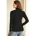 thumbnail image 4 of LAICAIW Hauts à Col Roulé pour Femmes Manches Longues Côtelés Légers Extensibles Chemises de Base, 4 of 4