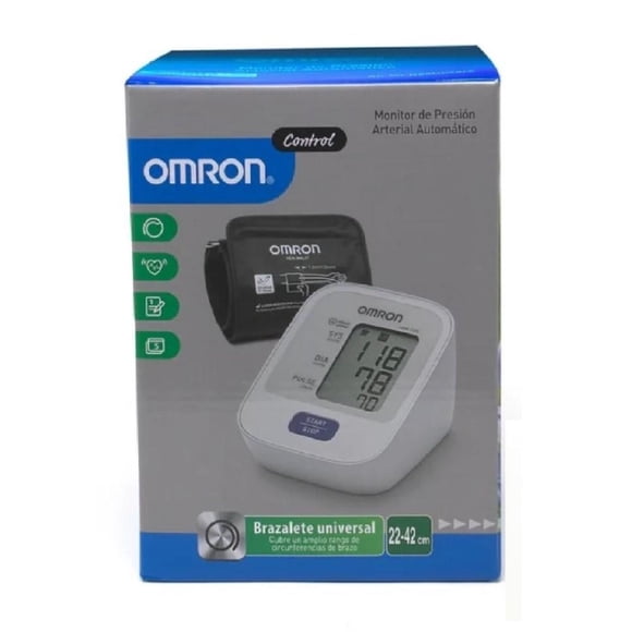 Monitor de presión arterial Omron con brazalete automático 22-42 cm 1 pza