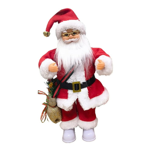 Santa C Laus E Lectric Christmas Stuffed Pl Ush Doll Singing English Song Xmas Santa Toys For Kids Dolls Jewelry Ephemera Paper Dolls Dolls in Stroller s Dolls Fix up Dolls Dolls Miniature Amp Fan