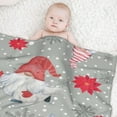 thumbnail image 6 of Christmas Holiday Gnomes Blanket Gifts for Adults Women Soft Warm Flannel Fleece Throw Blanket for Couch Bed Travel 60"x80" for Family, 6 of 8