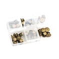 thumbnail image 2 of veasfak 80x Metal Locking Pin Backs Clasp Locking Pin Keepers Jewelry Accessories Bulk Bronze, 2 of 5