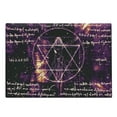 thumbnail image 1 of Geometry Cutting Board, Vitruvian Man with Occult Themes Secret of the Universe Graphic, Decorative Tempered Glass Cutting and Serving Board, Large Size, Purple, by Ambesonne, 1 of 1