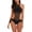 Black, variant on One Piece Bathing Suit for Women Lace Hollow out Swimsuit Cut out Backless Bathing Suits Tie Side High Cut Swimwear