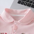 thumbnail image 4 of KPOPLK Summer Toddler Baby Girl Outfits Set Girls Short Sleeve Collar Embroidery Tee T-Shirt and Casual Shorts Clothes 1t 2t 3t 4t 5t 6t(8-9 Years,White), 4 of 8