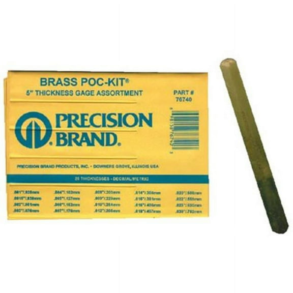 Precision Brand Feeler Gage Set,20 PC 76740