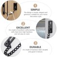 thumbnail image 4 of ifundom Black Stainless Steel Door Chain Lock, Anti-Theft Security Door Guard for Home Safety and, 4 of 6