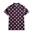 thumbnail image 3 of Men's USA 250th Anniversary American Flag Palm Tree Polo Shirt Patriotic Casual Short Sleeve America 250 Merchandise, 3 of 6
