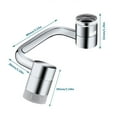 thumbnail image 3 of 1080° Rotating Faucet Extender Solid Brass Filter Faucet Big Angle Swivel Faucet Attachment Function 2 Sprayer Hardware adapter, 3 of 9