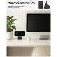 thumbnail image 3 of PYAN-MagFit-Stand Designed for MagSafe Charger (25W) Stand Holder Case for Desk Nightstand Premium Silicone Compatible with 17/16/15/14/13/12 Series (Charger Not Included) - Black, 3 of 3