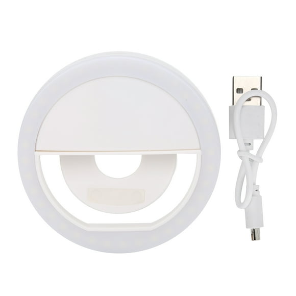 Mini anillo de luz para selfies, lámpara de belleza complementaria para realzar selfies nocturnas y transmisión en vivo.