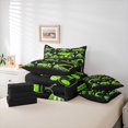thumbnail image 6 of Homewish Car Theme 7 Pieces Bedding Comforter Set For Teens Boys Girls,Cartoon Green Truck Full Bedding Set Lightweight,Construction Vehicles Fitted Sheet Flat Sheet,Microfiber Bedroom Decor, 6 of 8