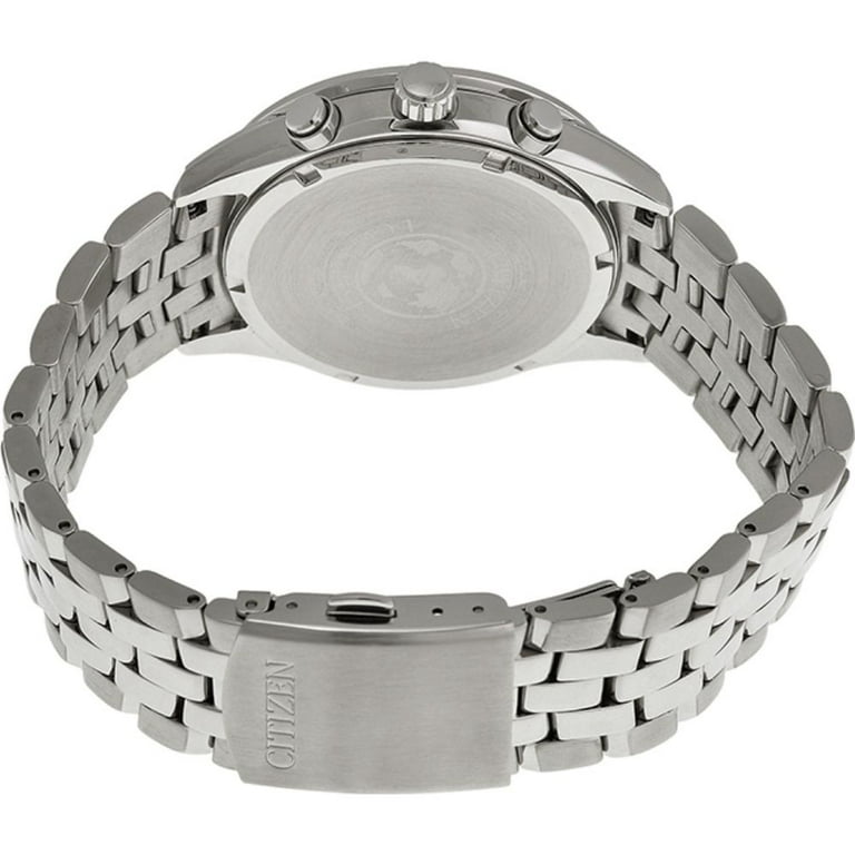 me⑫ Citizen Eco-Drive Chronograph Watch, Stainless Steel, Blue Dial