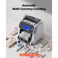 thumbnail image 4 of VEVOR Money Counter Machine, Mixed Denomination Bill Cash Counter with CIS/UV/MG/IR/DD/DBL/HLF/CHN Counterfeit Detection, Multi-Currency Support,  Money Counting Machine with External Display, 4 of 9