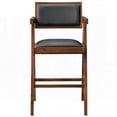 thumbnail image 5 of Modern Solid Wood Dining Chairs - 2-Pack Black Vegan Leather, 5 of 11